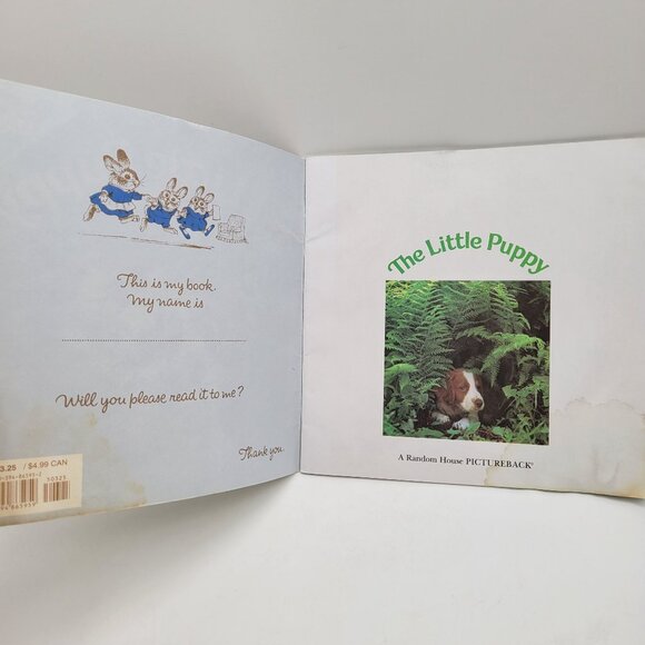 Vintage Please Read to Me The Little Duck Puppy Rabbit Childrens Book Lot BK048 - Picture 11 of 11